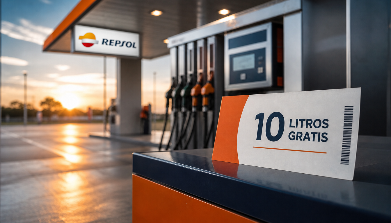 Vale de combustible promocional de 10 litros